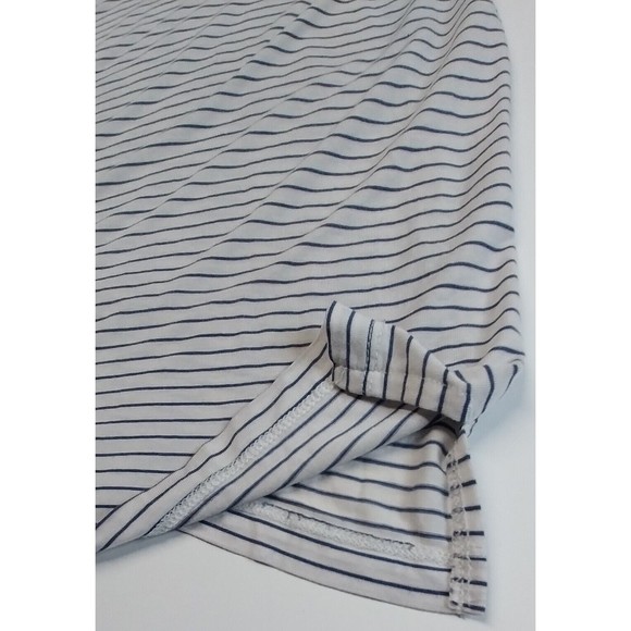 VTG LOVE Gap Shirt Tank Top Size XL Tee Sleeveless Gray Navy Stripe Modal Lounge - Picture 8 of 13